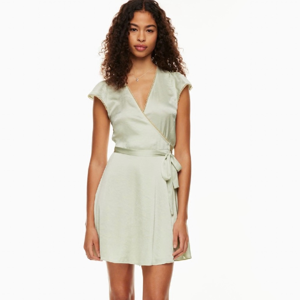 ARITZIA Wilfred Mademoiselle Satin Dress